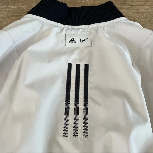 NWT Adidas Originals Parley Bomber Jacket Men’s Full Zip Windbreaker - Picture 9 of 9